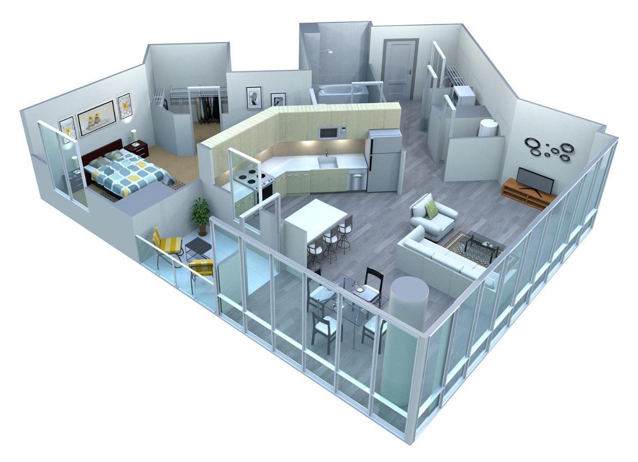Placemakr Premier Sobro Νάσβιλ Εξωτερικό φωτογραφία 3D floor plan